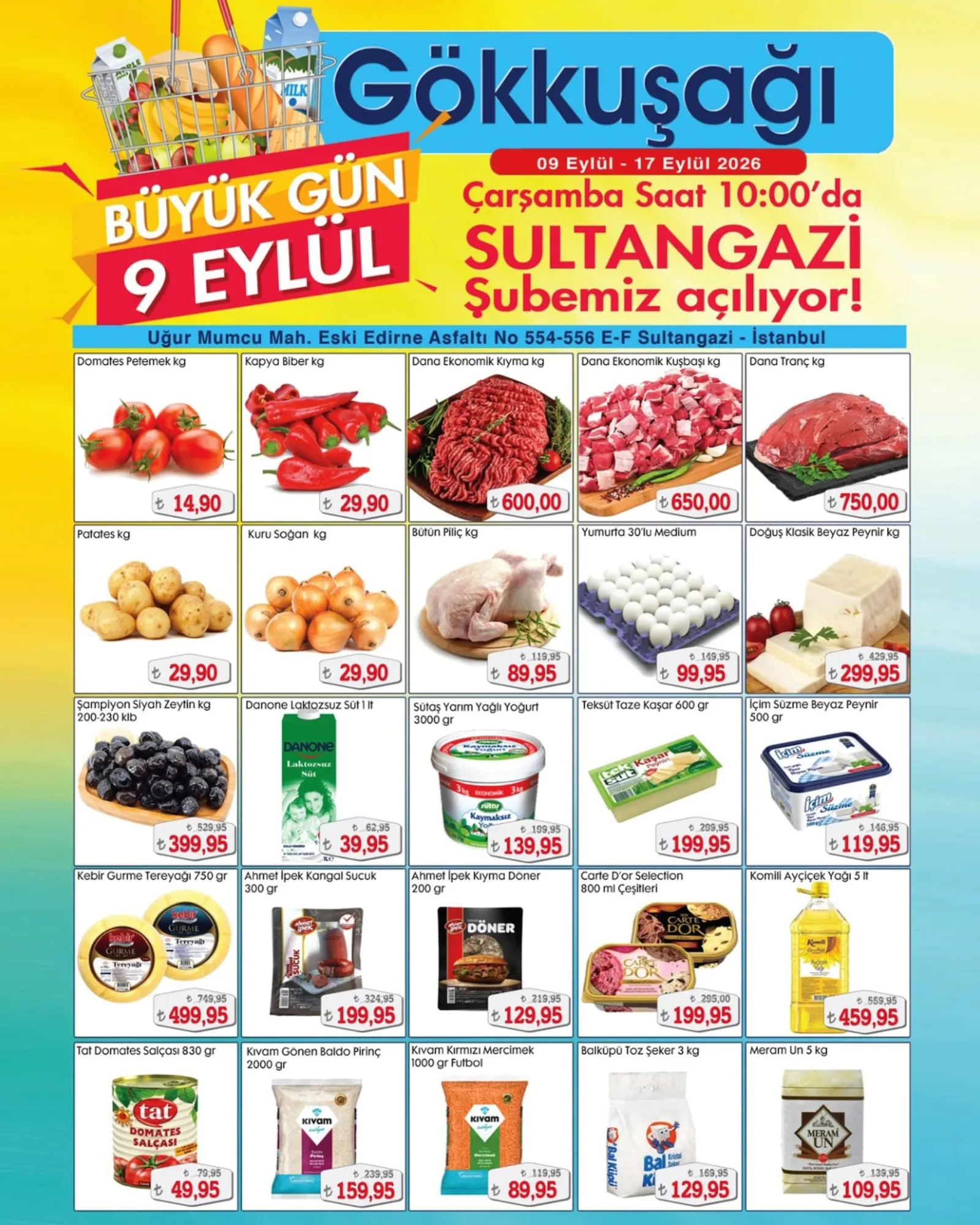 Gökkuşağı Market broşürü sayfa 1