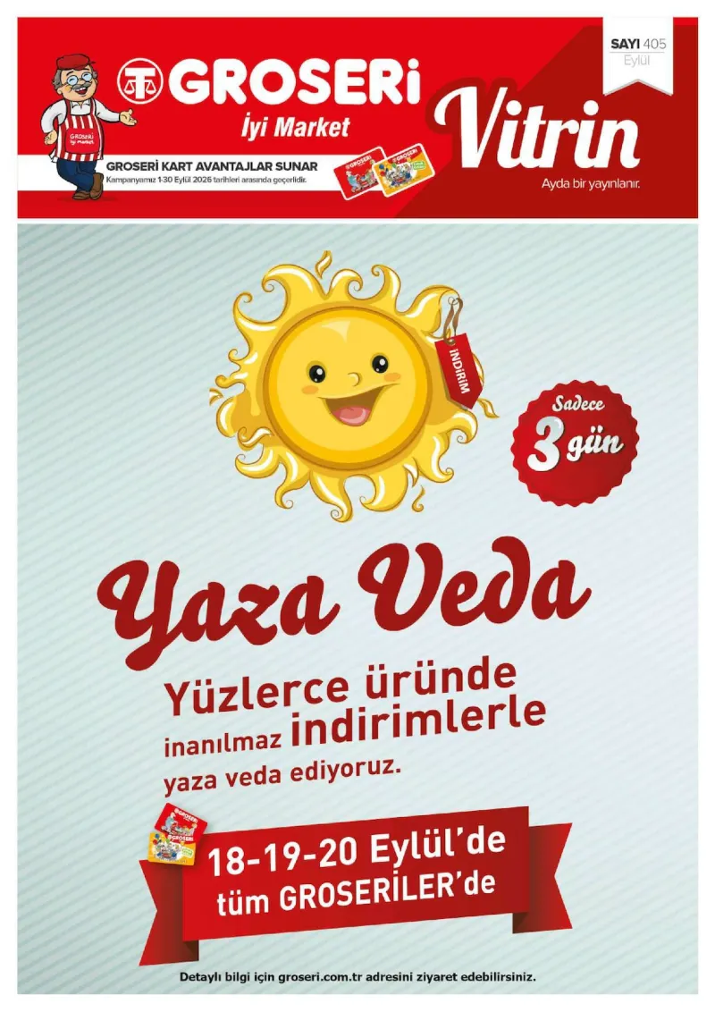Groseri broşürü sayfa 1