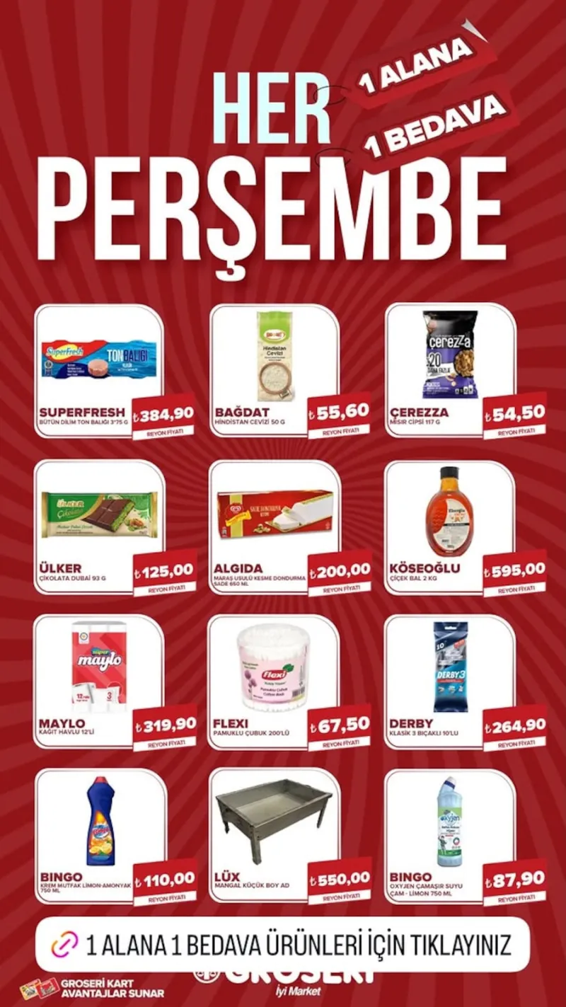 Groseri broşürü sayfa 1