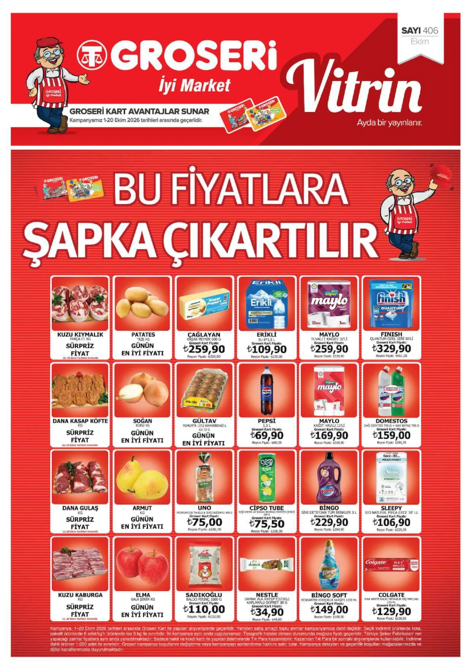 Groseri broşürü sayfa 1