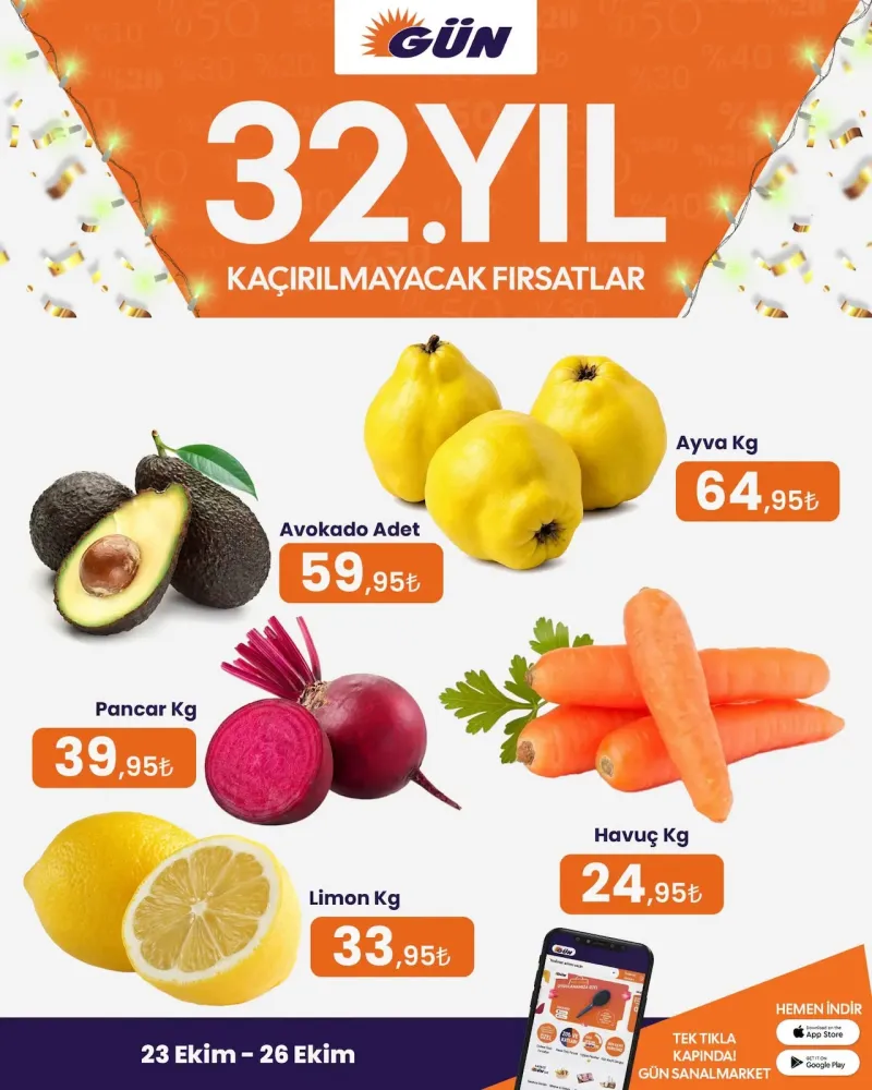 Gün Süpermarket broşürü