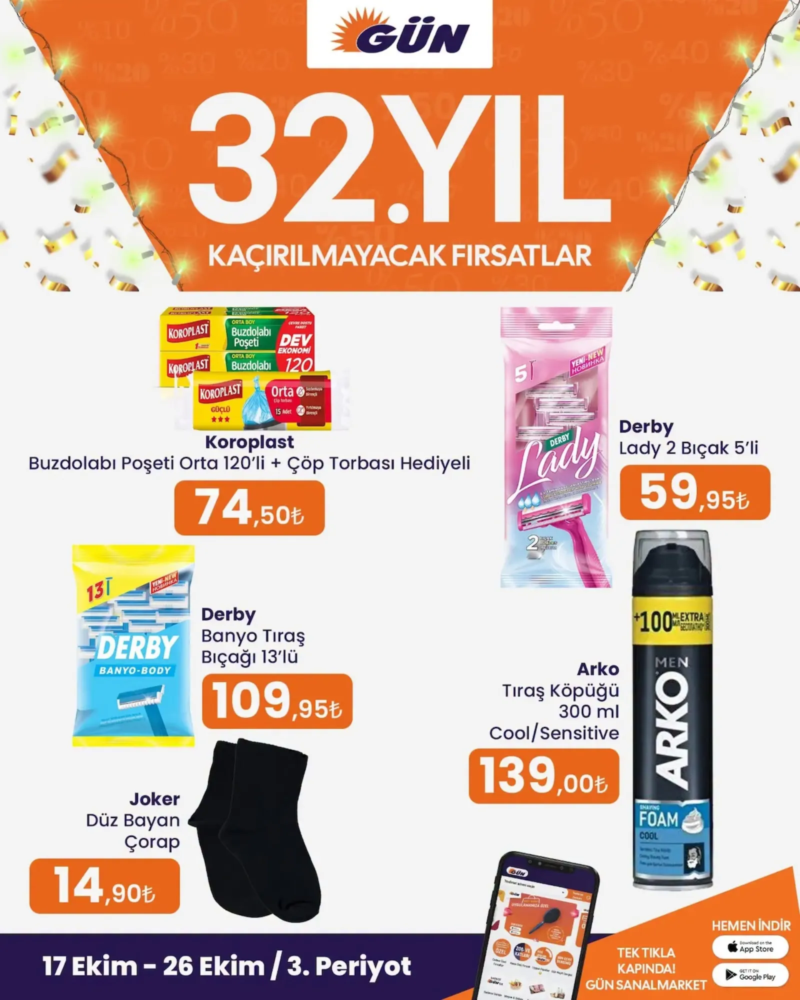 Gün Süpermarket broşürü sayfa 28