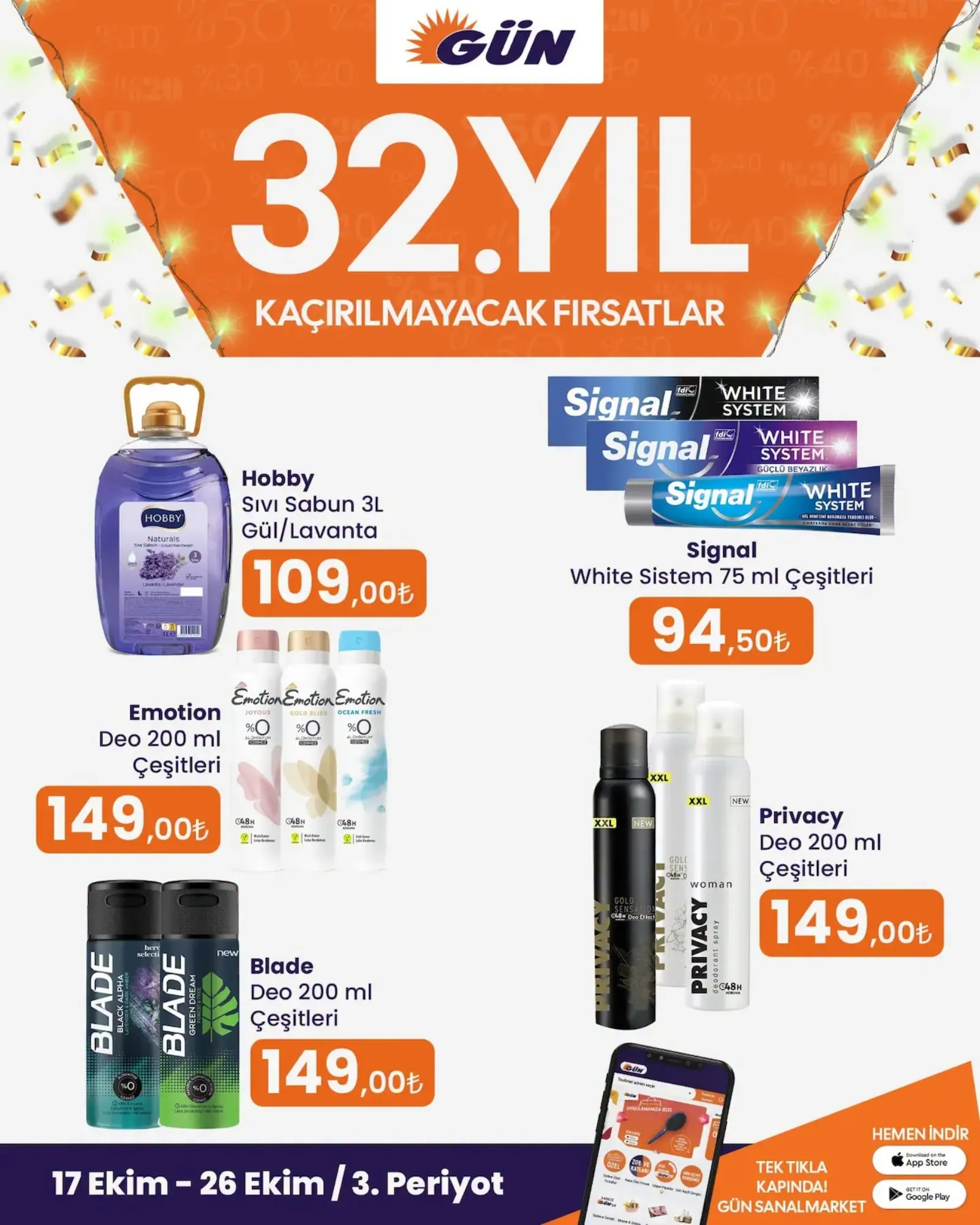 Gün Süpermarket broşürü sayfa 27