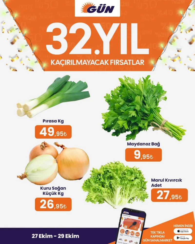 Gün Süpermarket broşürü sayfa 1