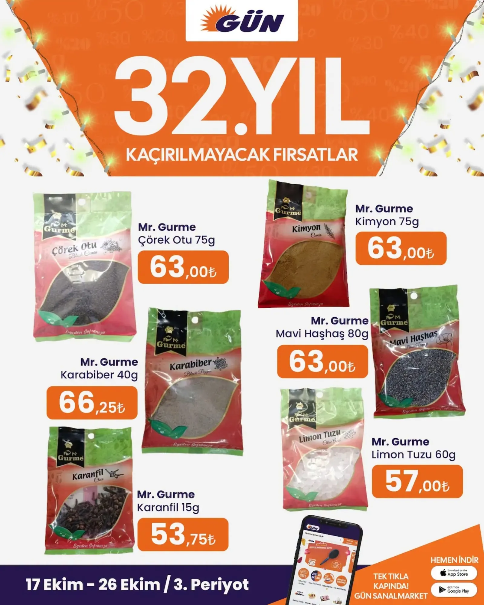 Gün Süpermarket broşürü sayfa 34
