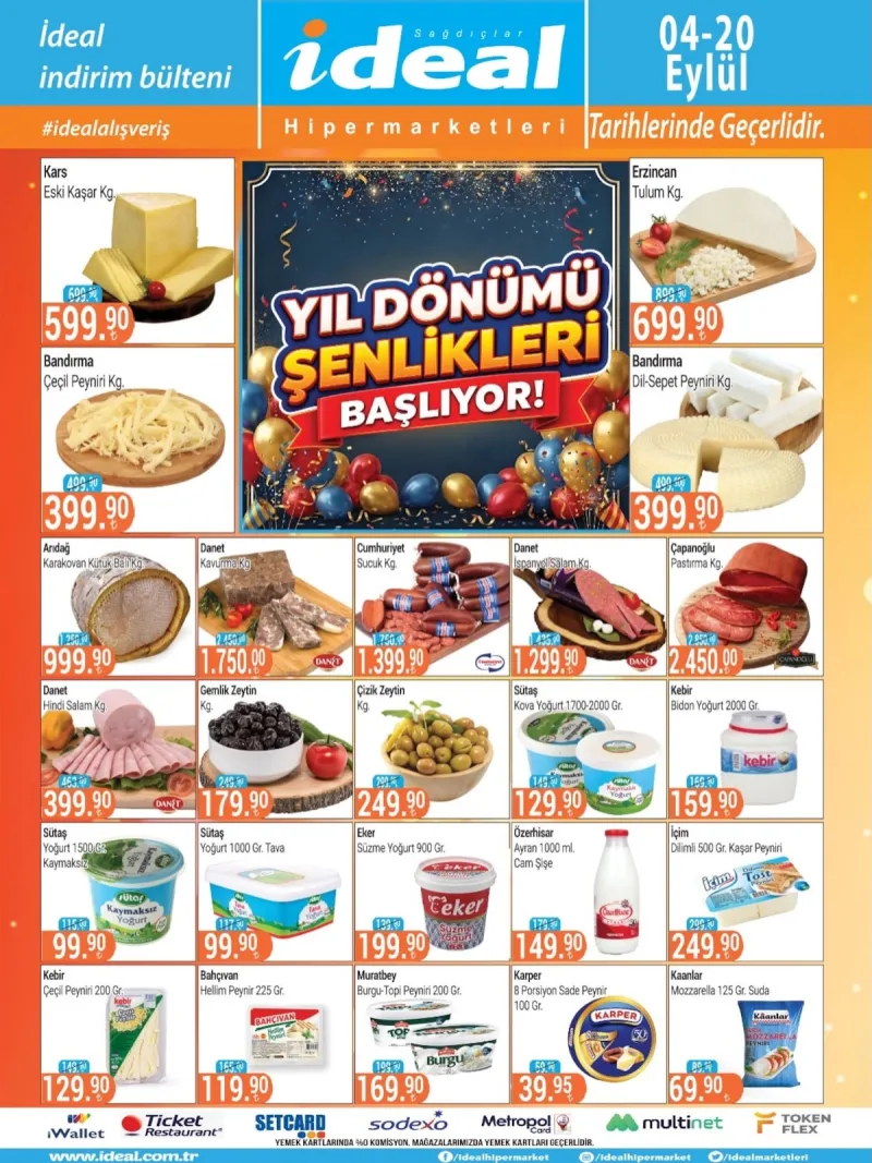 İdeal Market broşürü sayfa 1