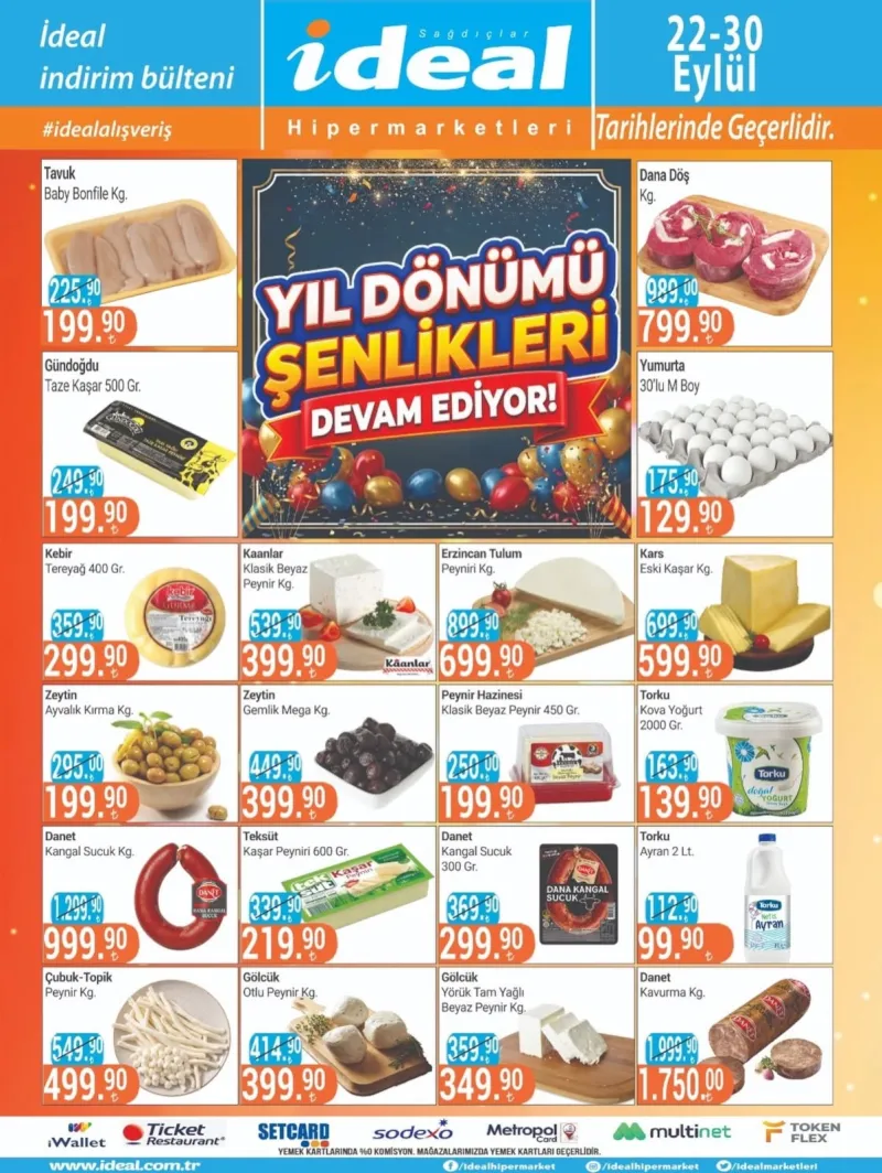 İdeal Market broşürü sayfa 1
