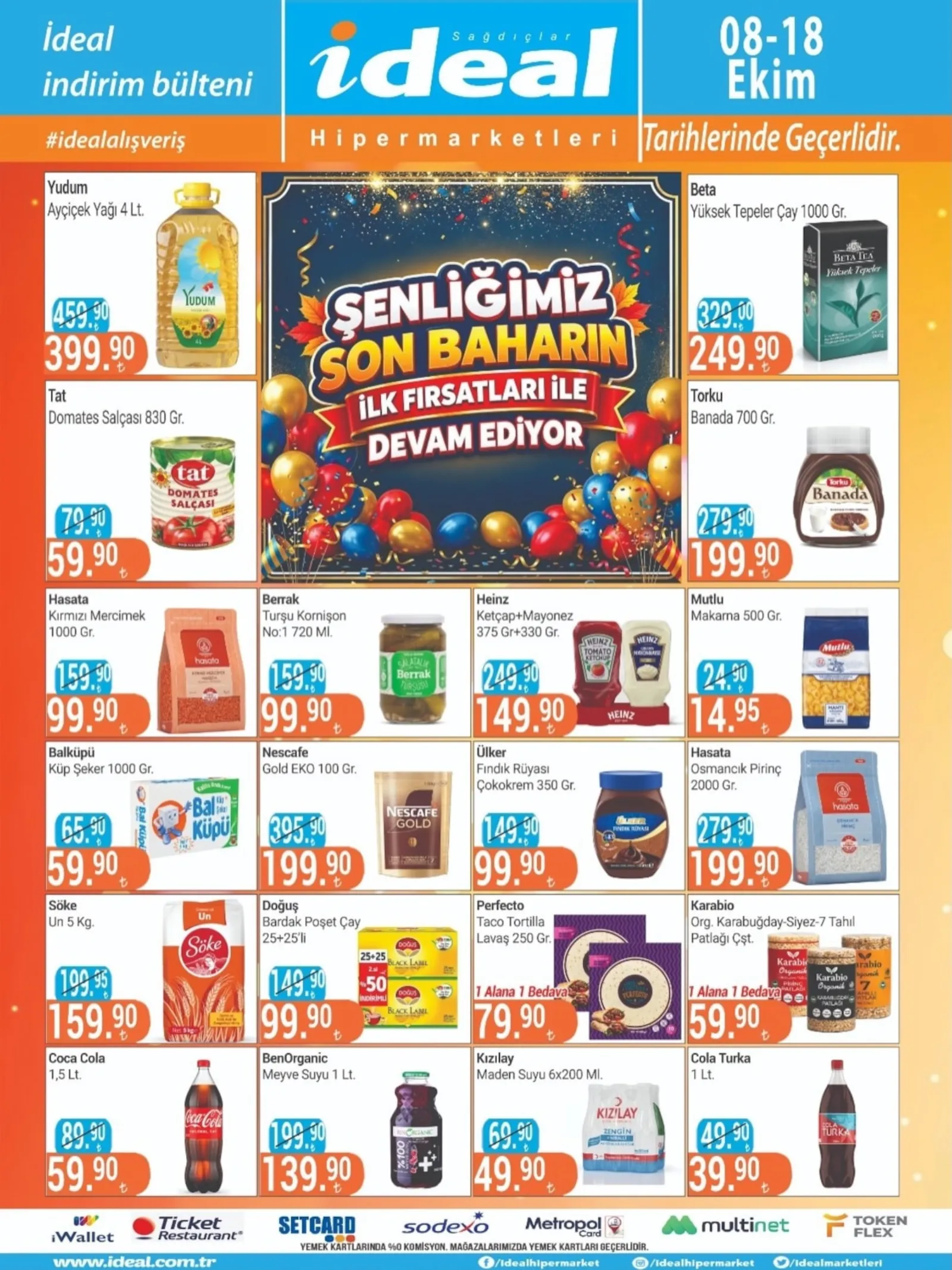 İdeal Market broşürü sayfa 1