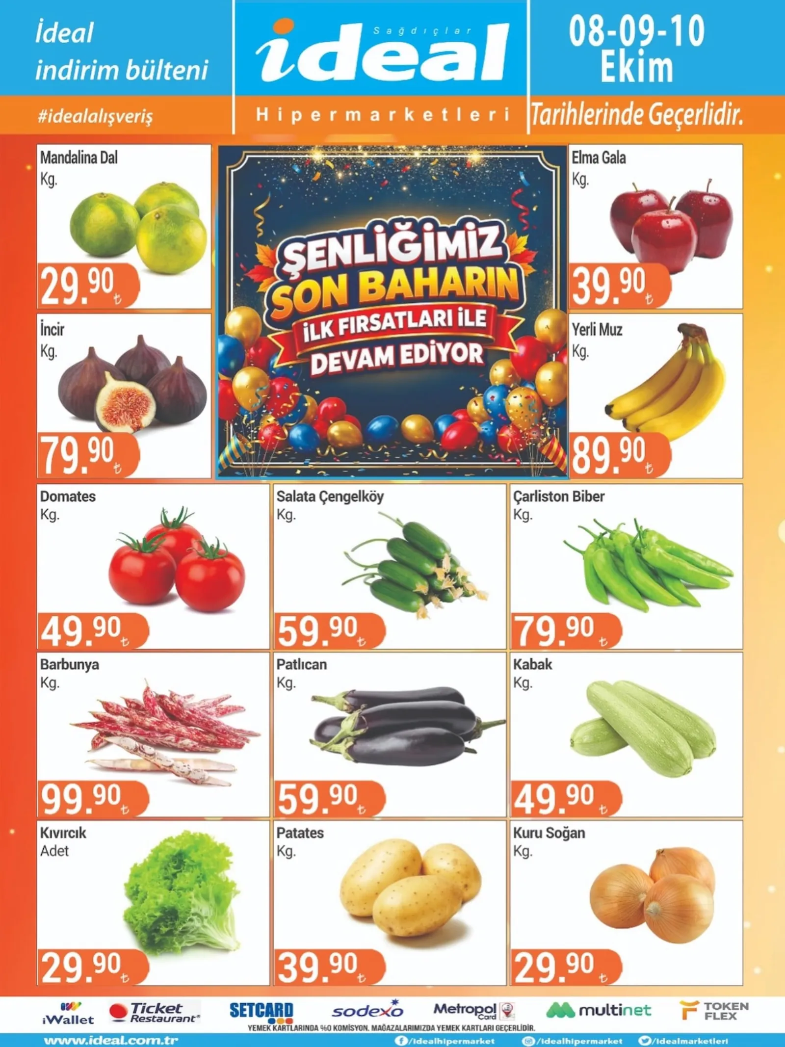 İdeal Market broşürü sayfa 1