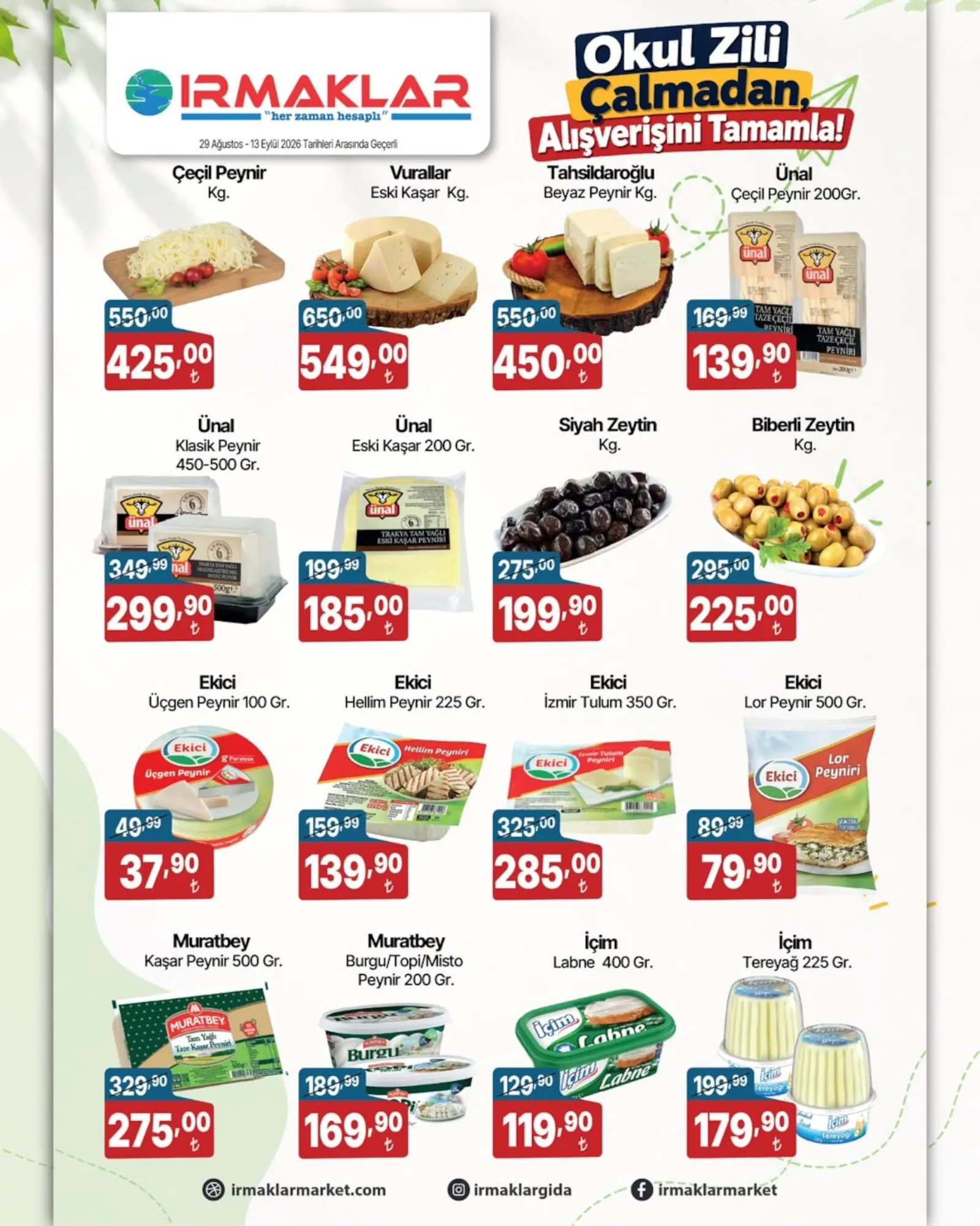 Irmaklar Market broşürü sayfa 2
