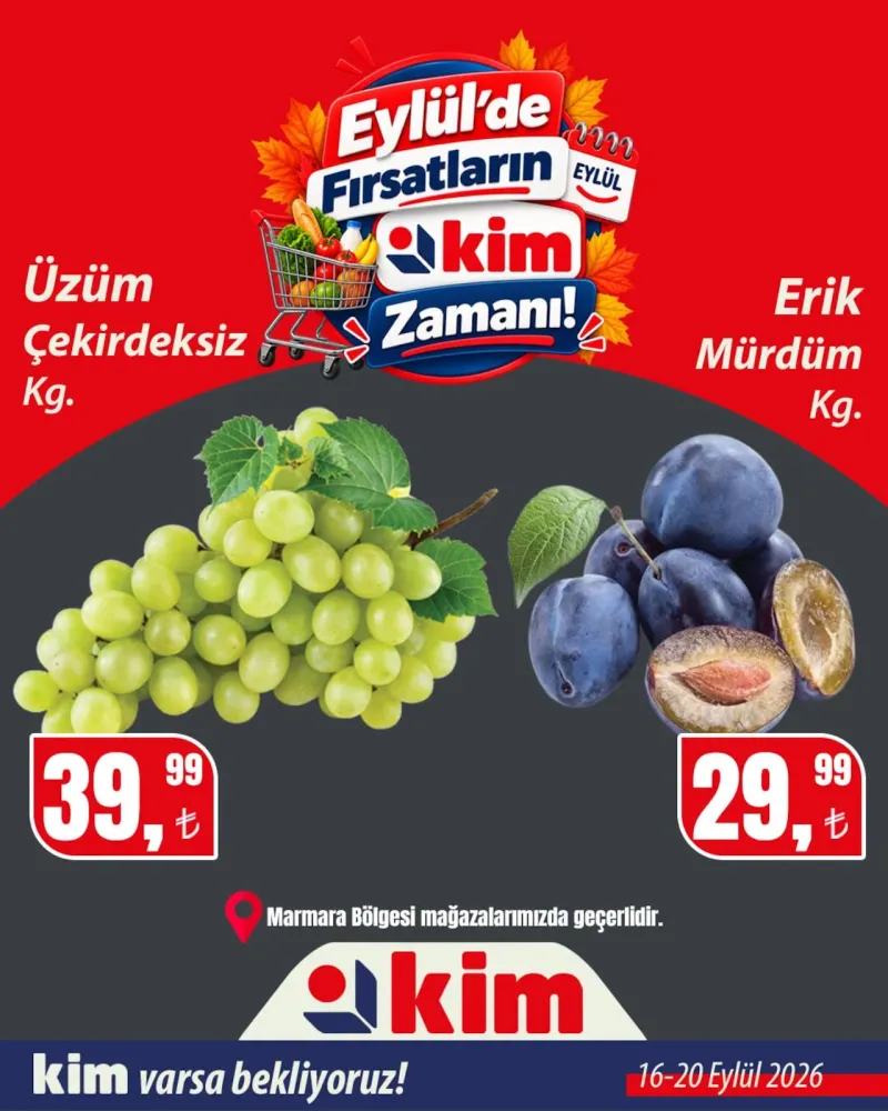 Kim Market broşürü sayfa 1