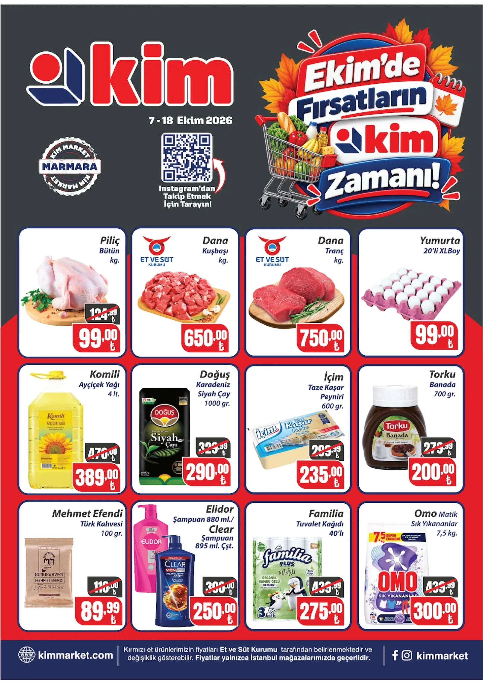 Kim Market broşürü sayfa 1