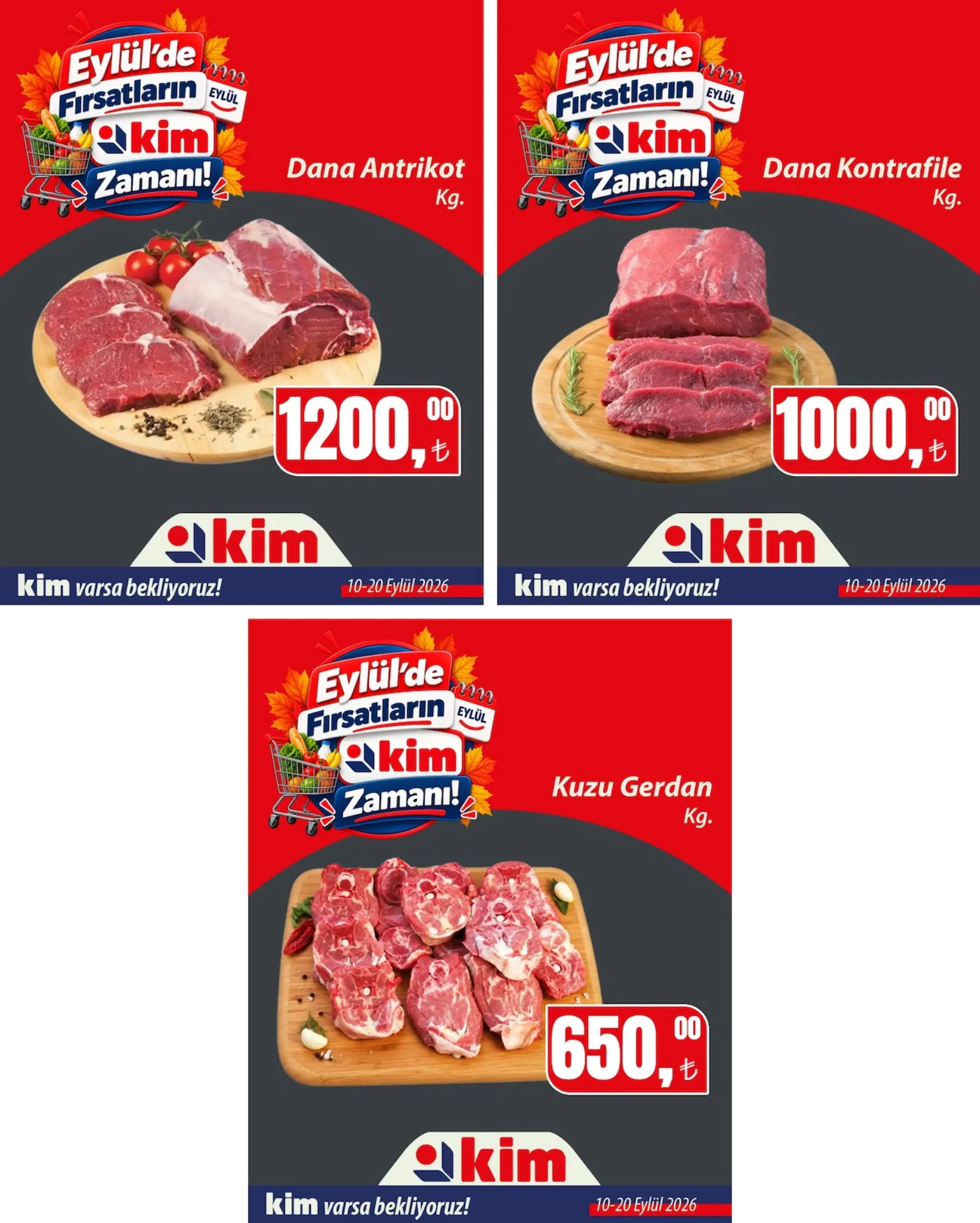 Kim Market broşürü sayfa 1
