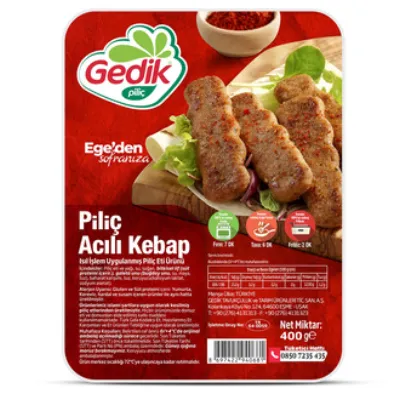 Gedik Piliç Acılı Kebap 400 G