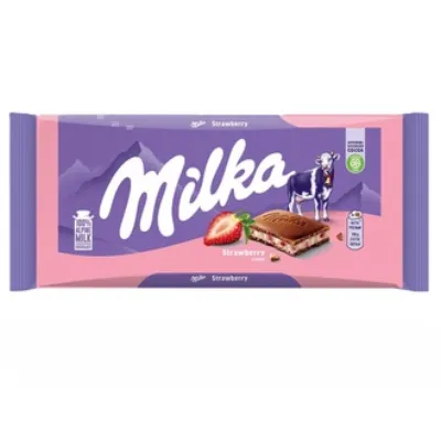 Milka Çilekli Yoğurtlu Çikolata 100 G