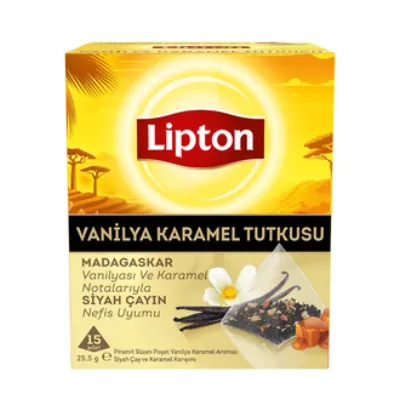 Lipton Vanilya Karamel Tutkusu Poşet Çay 15'li 25.5 G