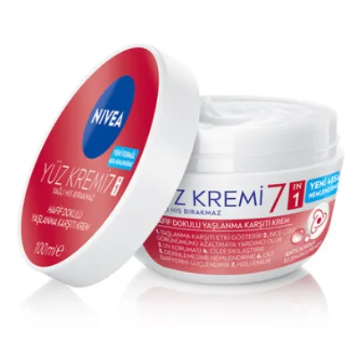 NIVEA Hafif Dokulu Yaşlanma Karşıtı Yüz Bakım Kremi 100 Ml