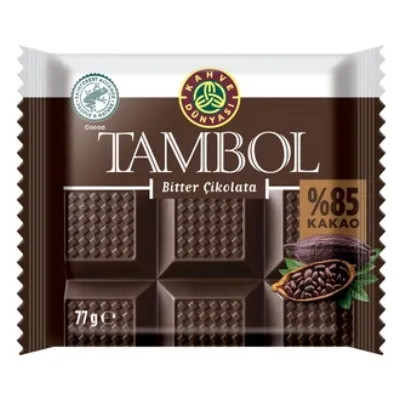 Kahve Dünyası Tambol % 85 Kakao Bitter Çikolata 77 G