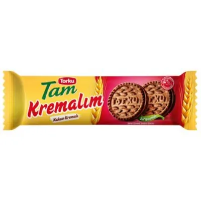Torku Tam Kremalım Kakao Kremalı Bisküvi 83 G