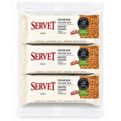 Servet Susamlı Bar 3 x 20 G