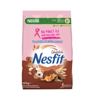 Nestle Nesfit Çikolatalı Tam Tahıl ve Pirinç Gevreği 400 G