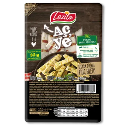 Lezita Izgara Dilimli Piliç Fileto 170 G + Pesto Sos 30 G