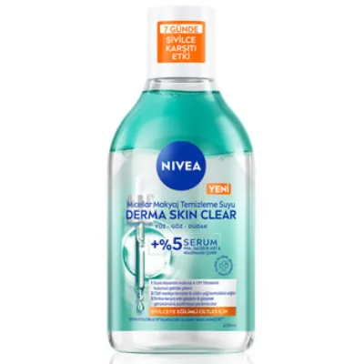 NIVEA Derma Skin Clear Micellar Makyaj Temizleme Suyu 400 Ml
