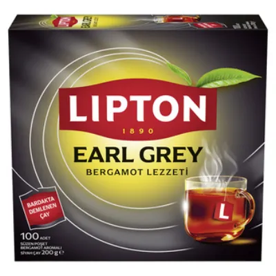 Lipton Earl Grey Bardak Poşet Çay 100'lü 200 G