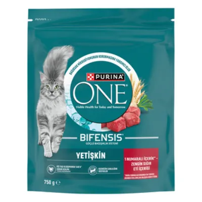 Purina One Sığır Etli Yetişkin Kuru Kedi Maması 750 G