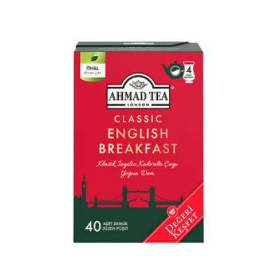 Ahmad Tea English Breakfast Demlik 40'lı 80 G