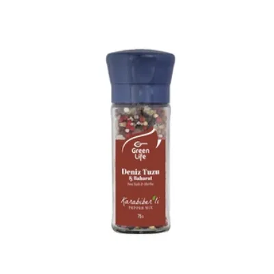 Green Life Deniz Tuzu ve Baharat Karabiberli Cam 75 G