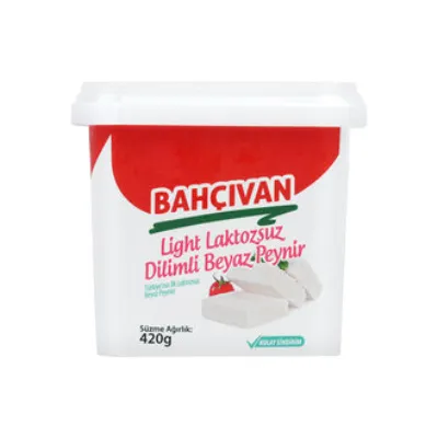 Bahçıvan Light Laktozsuz Dilimli Beyaz Peynir 420 G