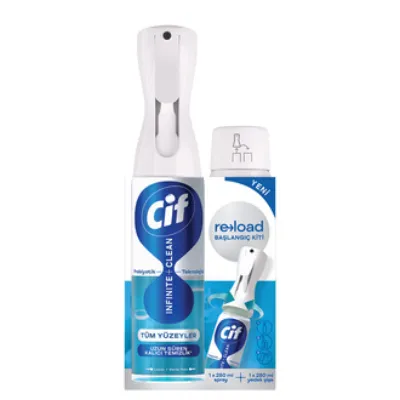 Cif Infinite Clean 280 Ml + Yedek Lotus Deniz Tuzu 280 Ml