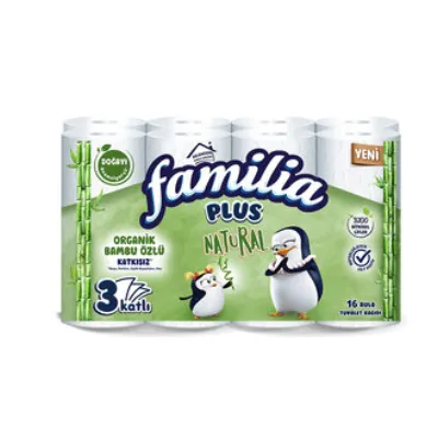 Familia Plus Natural Tuvalet Kağıdı 16'lı