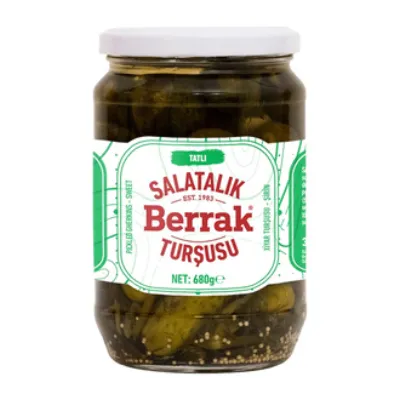 Berrak Tatlı Salatalık Turşusu 680 G