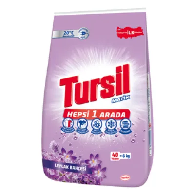 Tursil Leylak Bahçesi Toz Çamaşır Deterjanı 6 Kg