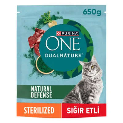 Purina One Dual Nature Sığır Etli Kısırlaştırılmış Kedi Maması 650 G