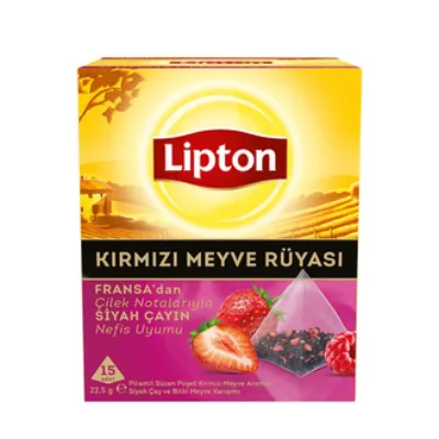 Lipton Kırmızı Meyve Rüyası Bardak Çay 15'li 22.5 G
