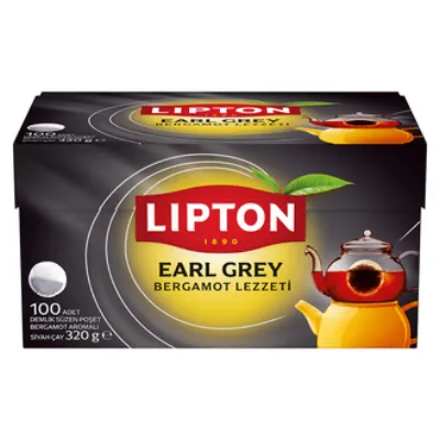 Lipton Earl Grey Demlik Poşet Çay 100'lü 320 G