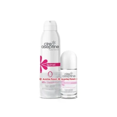Cire Aseptine Spin Flower Deodorant ve Roll On 150 Ml + 60 Ml