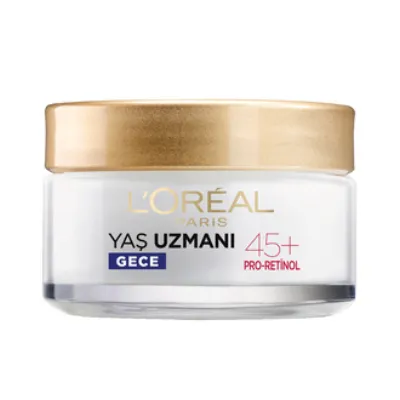 L'Oréal Paris Yaş Uzmanı 45+ Kırışıklık Karşıtı Sıkılaştırıcı Gece Kremi