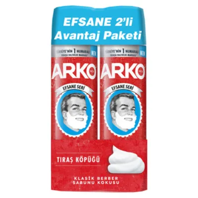 Arko Men Efsane Tıraş Köpüğü 2 x 200 Ml