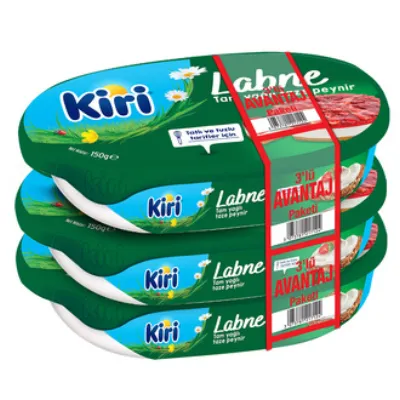 Kiri Labne Tam Yağlı Taze Peynir 3 x 150 G
