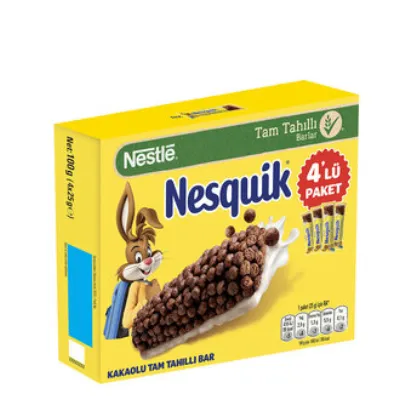 Nesquik Kakaolu Tam Tahıllı Bar 4 x 25 G