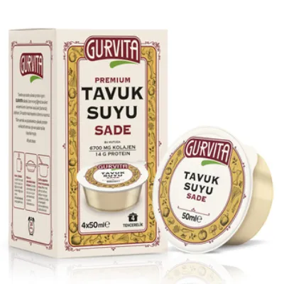 Gurvita Tavuk Suyu Sade 4 x 50 Ml