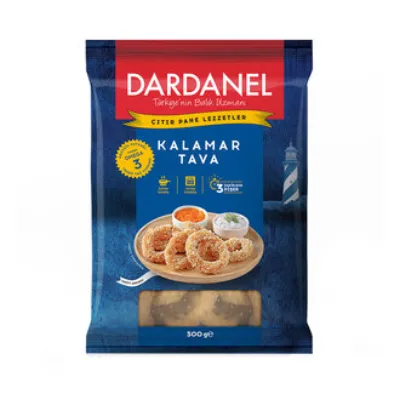 Dardanel Kaplanmış Halka Kalamar 300 G