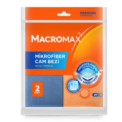 Macromax Mikrofiber Cam Bezi 2'li