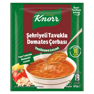 Knorr Şehriyeli Tavuklu Domates Çorbası 67 G