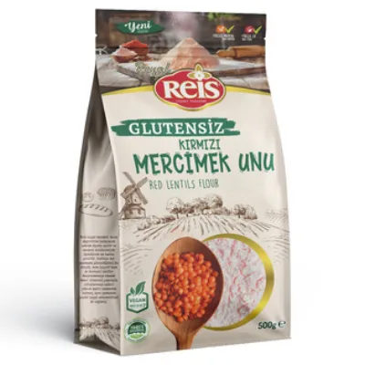 Reis Glutensiz Kırmızı Mercimek Unu 500 G