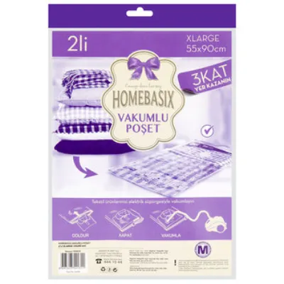 Homebasix Vakumlu Hurç 2'Li Xl